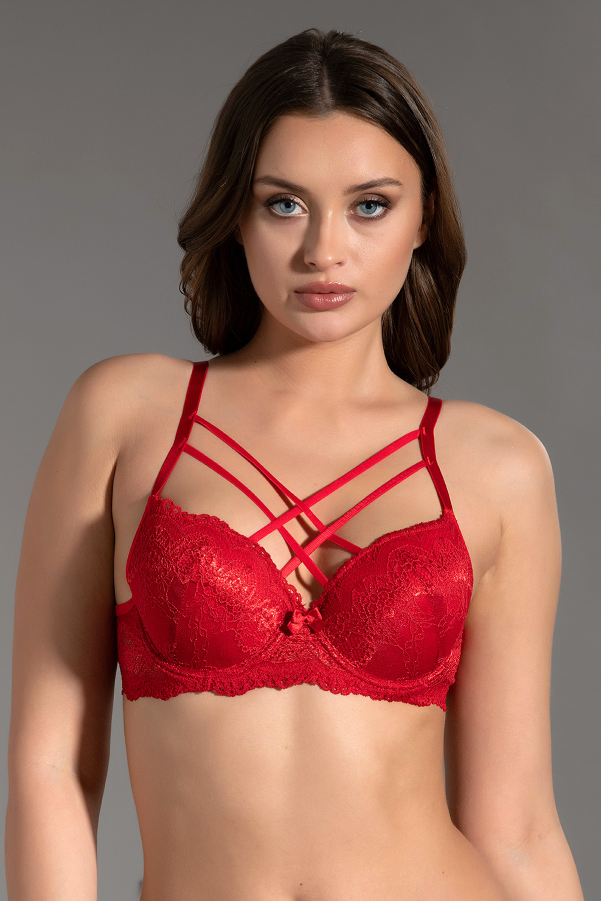 1736 - Destekli Dantelli Sütyen - D