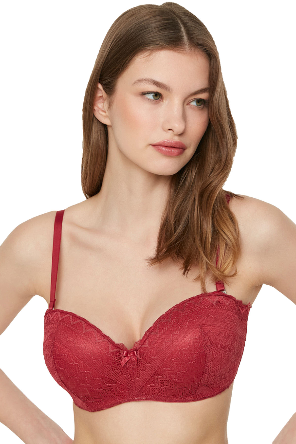 3002 - Desteksiz Dantelli Sütyen - A