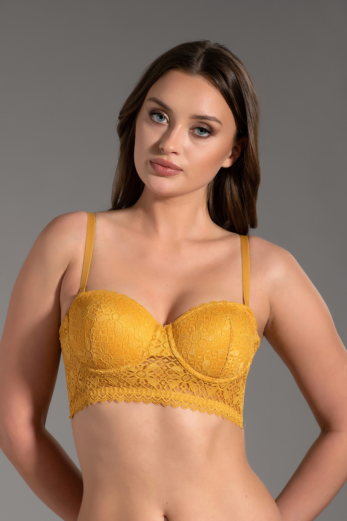 3015 - Destekli Dantelli Sütyen - C