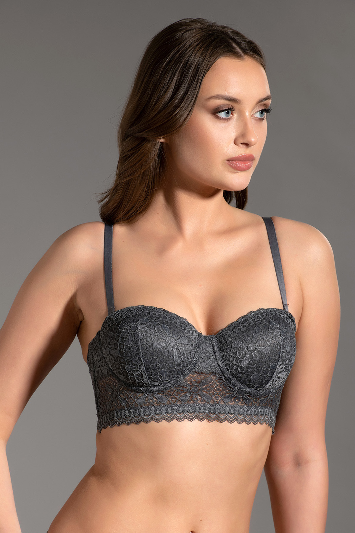 3015 - Destekli Dantelli Sütyen - F