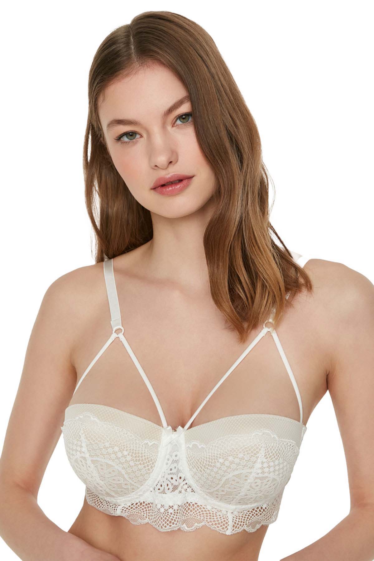 3016 - Destekli Dantelli Sütyen - A