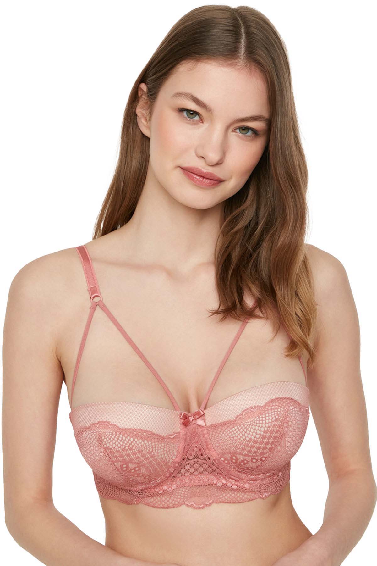 3016 - Destekli Dantelli Sütyen