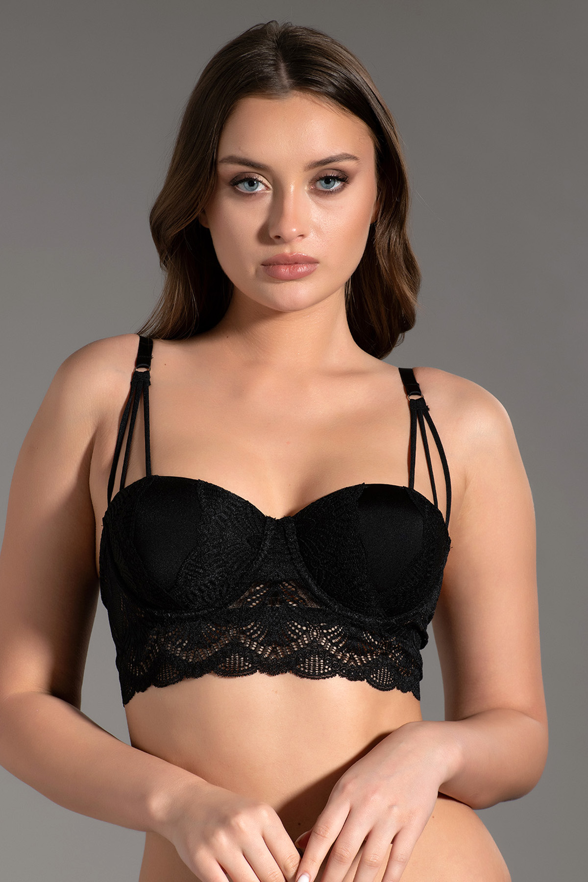 3017 - Desteksiz Dantelli Sütyen - A