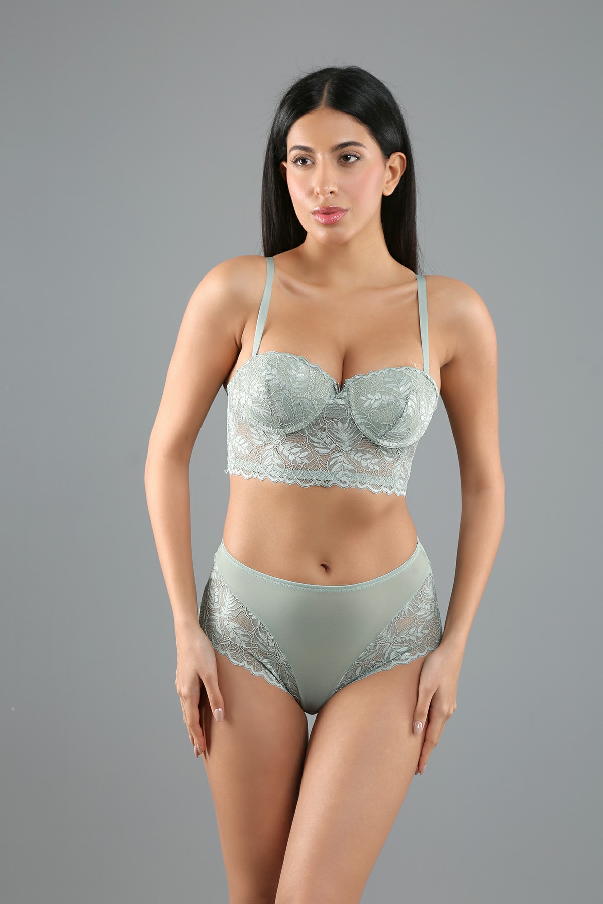 4022- Destekli Sütyen Külot Takım - C