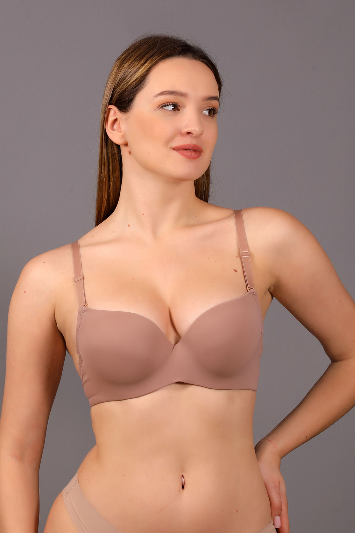 6015 - Destekli Lazer Kesim Sütyen - C