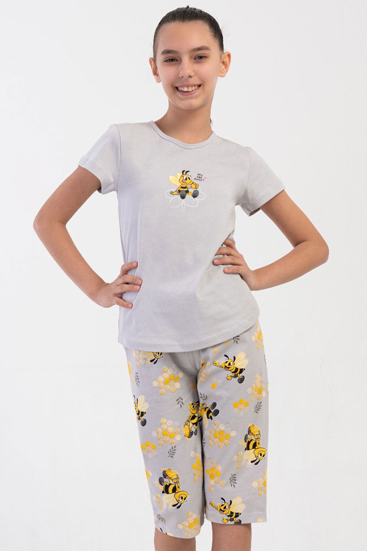 KIZ COCUK P.SUPREM O YAKA KISA KOL ETEGI OVAL KAPRI TAKIM(7-8/13-14)