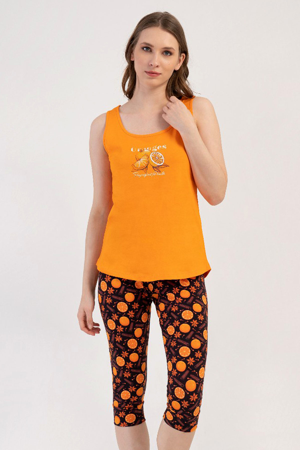 KADIN LYC SUPREM O YAKA GENIS ASKILI ETEGI OVAL MANSETLI KAPRI TAKIM