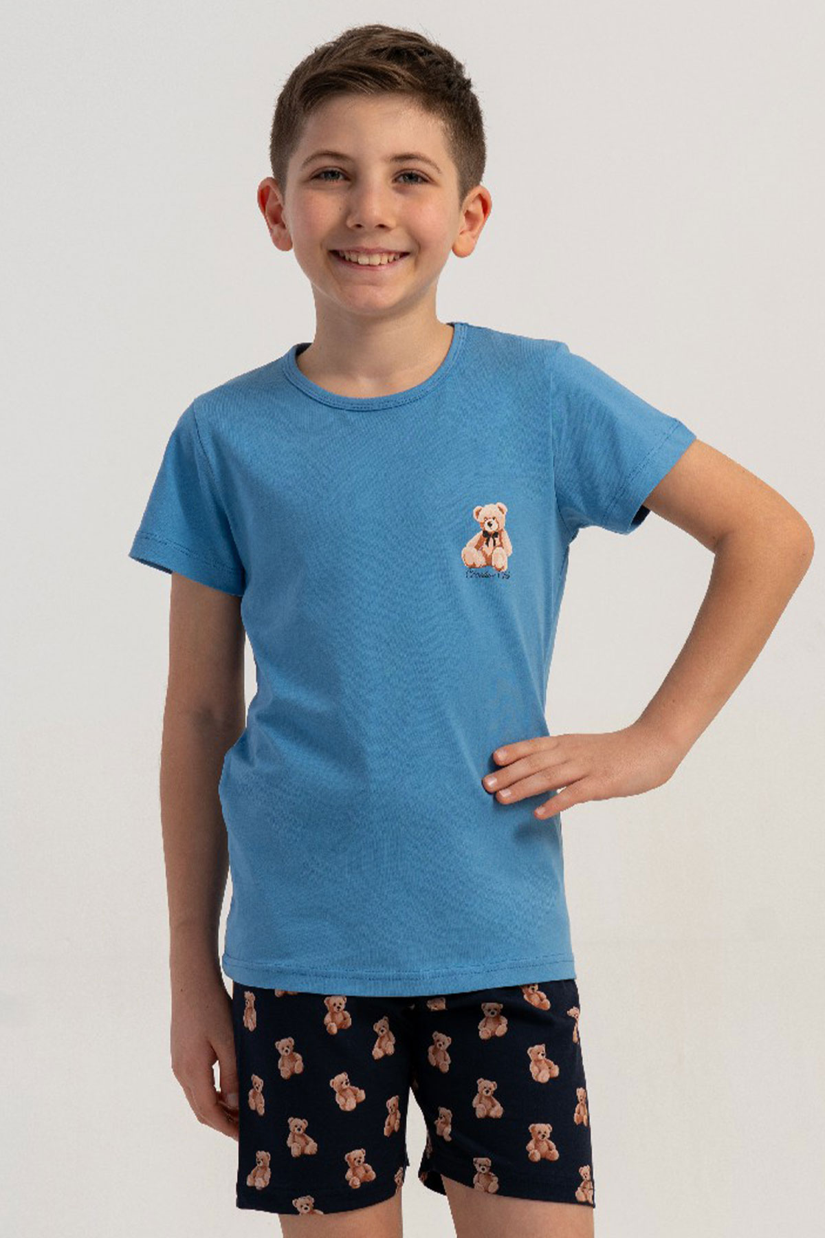 ERKEK COCUK P.SUPREM O YAKA KISA KOL ETEGI OVAL SORT TAKIM(5/6-13/14)